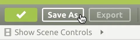 The green check indicates that all changes are Saved
